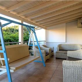 7 bedroom seaside villa with pool, Kassiopi, sleeps 13